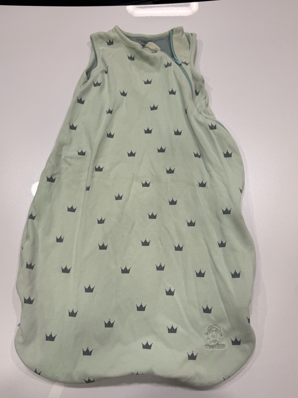 Woolino Crown Patterned Merino Wool Sleep Sack 6-18 months